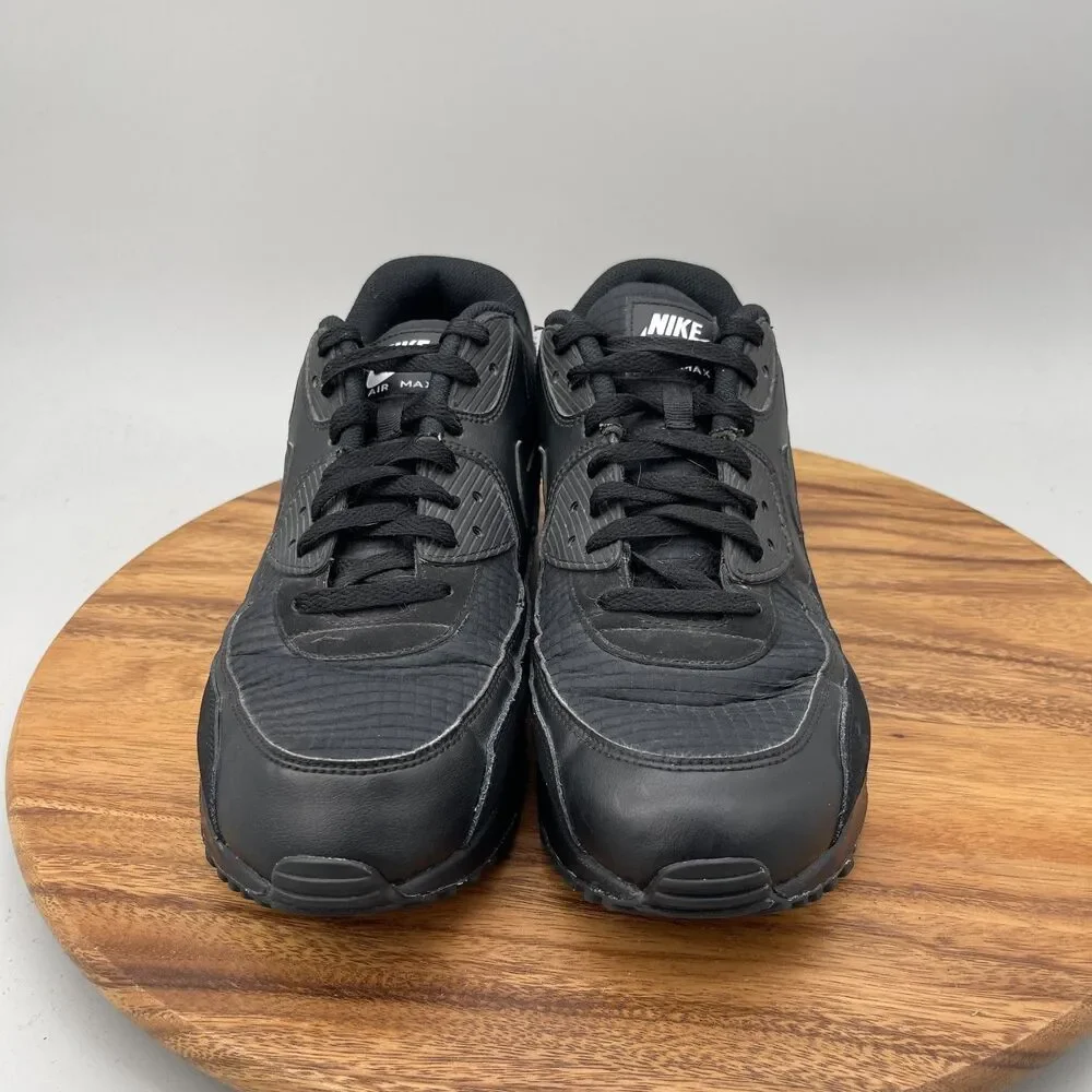 Nike Air Max 90 Essential Mens Size 13 Triple Black Running Comfort Walking Gym